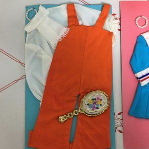 Vintage "Peggy Ann" Rare Doll Jumpsuit, Blouse, Bracelet, Mirror (for Crissy?)